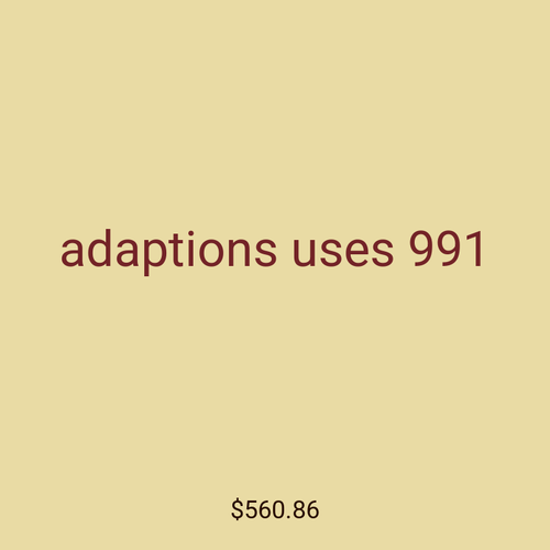adaptions uses 991
