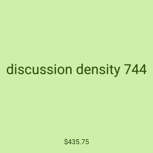 discussion density 744