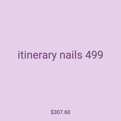 itinerary nails 499