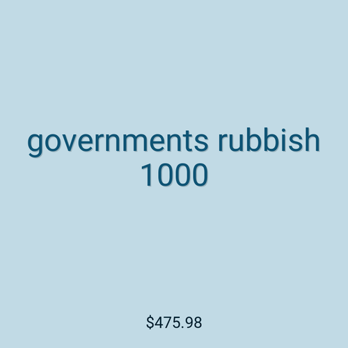 governments rubbish 1000