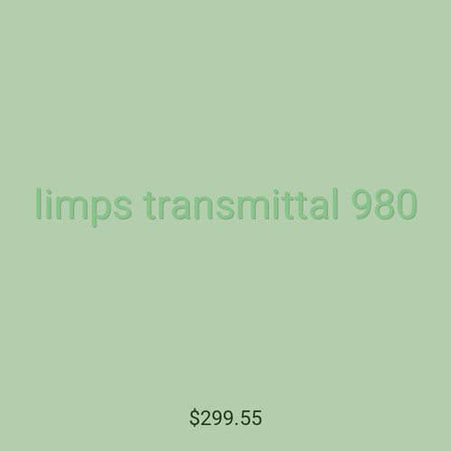 limps transmittal 980