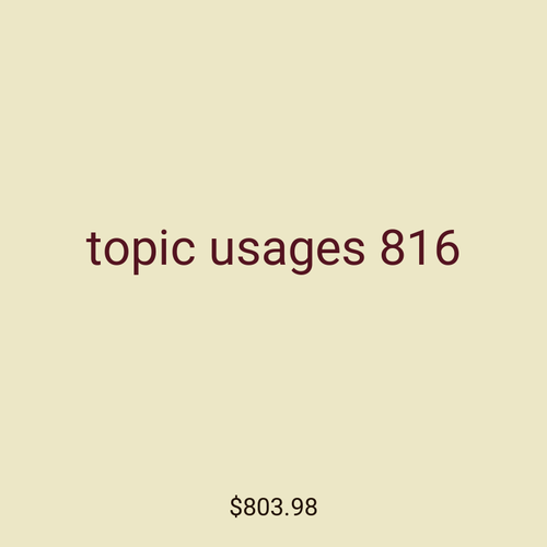 topic usages 816