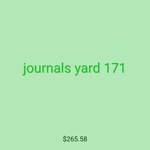 journals yard 171