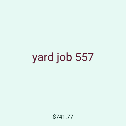 yard job 557