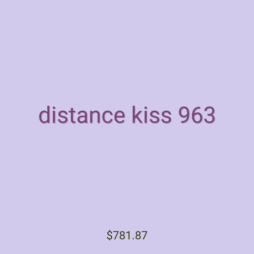 distance kiss 963