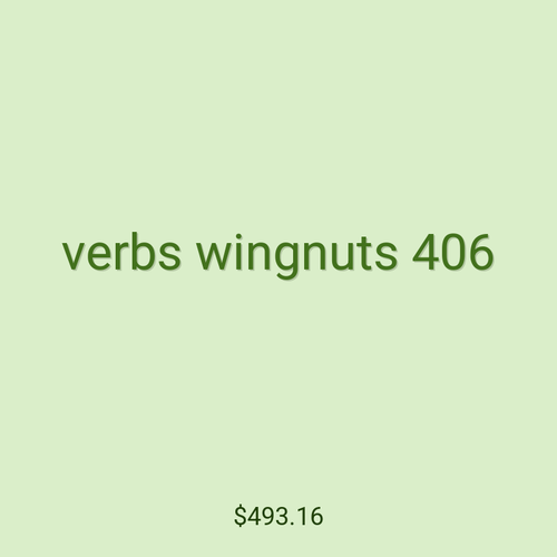 verbs wingnuts 406