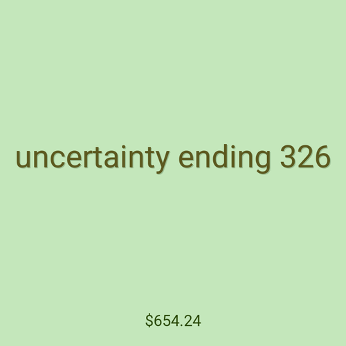 uncertainty ending 326