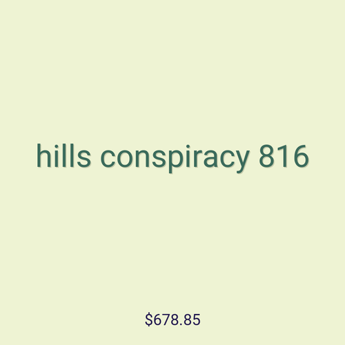 hills conspiracy 816