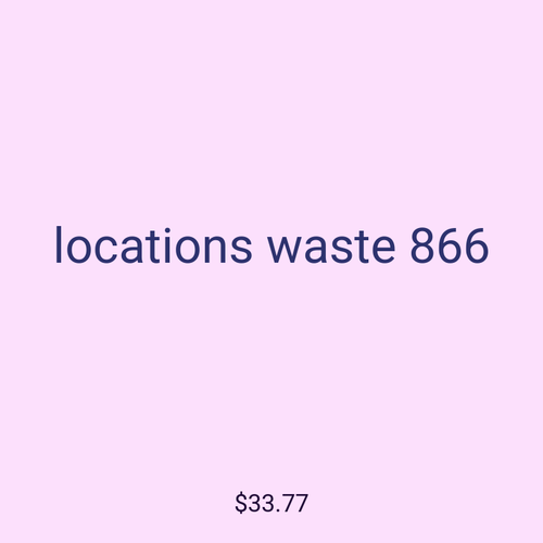 locations waste 866