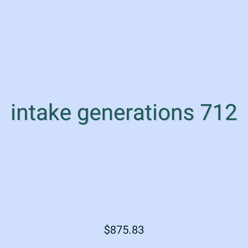 intake generations 712