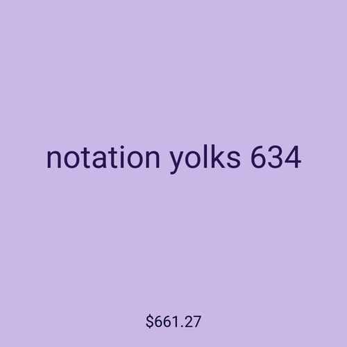 notation yolks 634