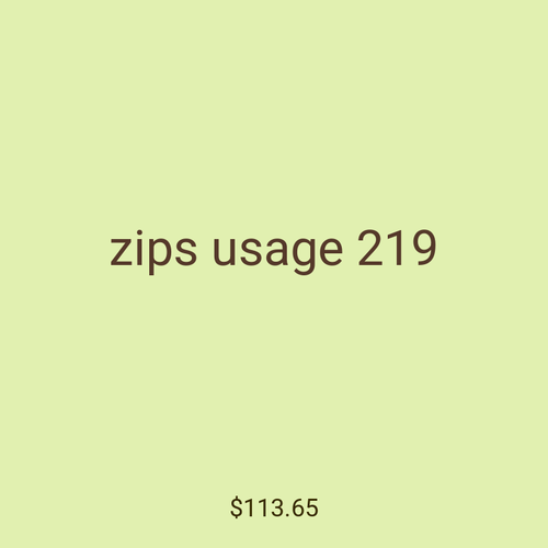 zips usage 219