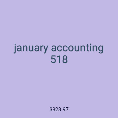 january accounting 518