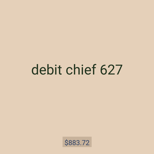 debit chief 627