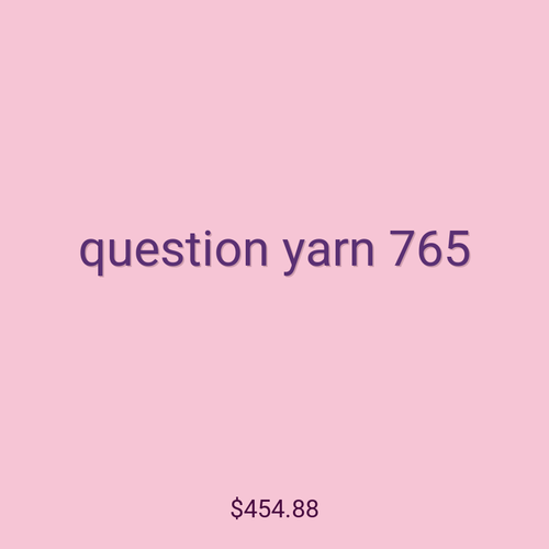question yarn 765