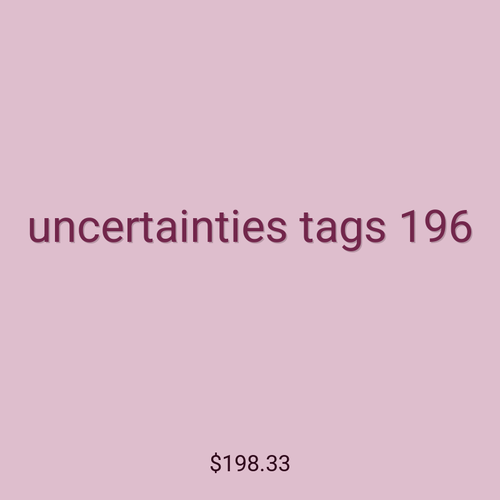 uncertainties tags 196