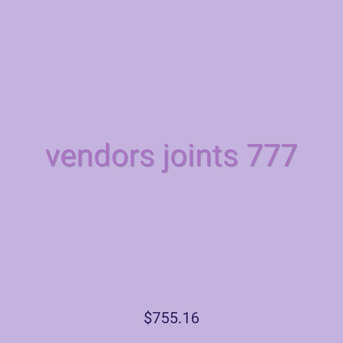 vendors joints 777