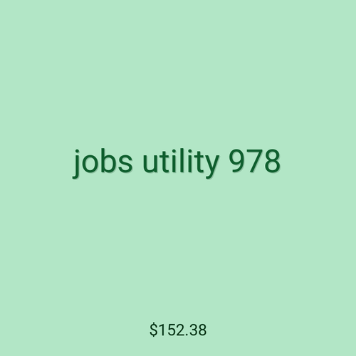 jobs utility 978