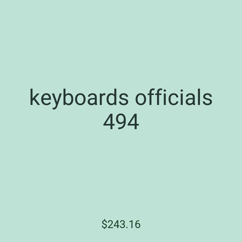 keyboards officials 494