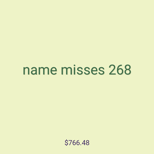 name misses 268
