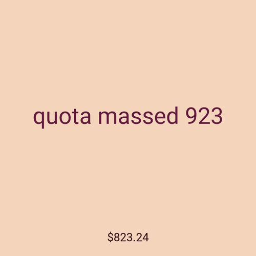 quota massed 923