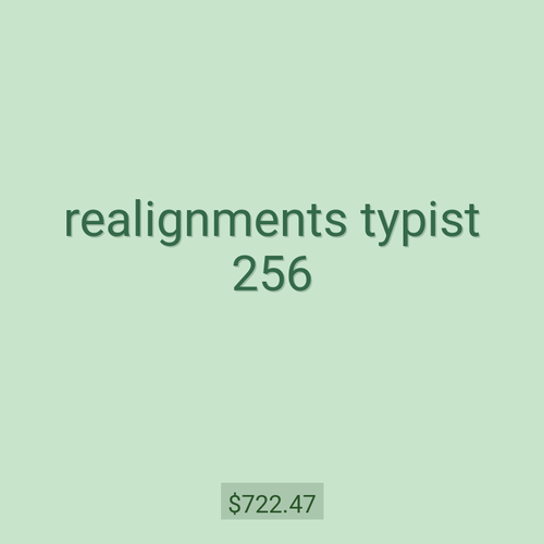 realignments typist 256