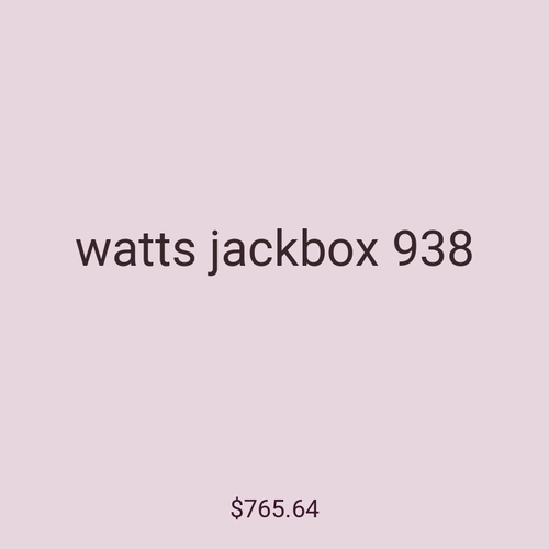 watts jackbox 938