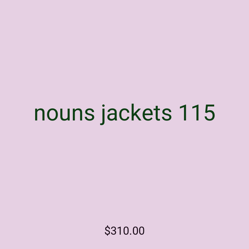 nouns jackets 115