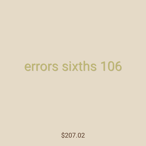 errors sixths 106