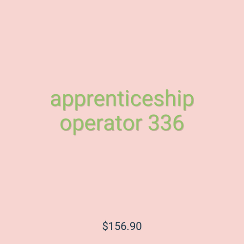 apprenticeship operator 336