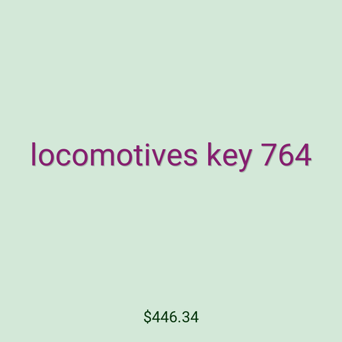 locomotives key 764