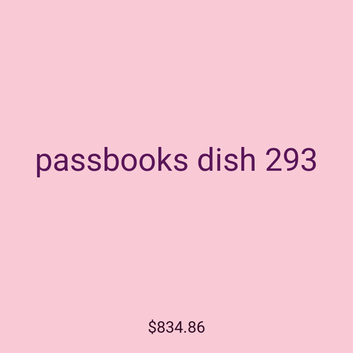 passbooks dish 293