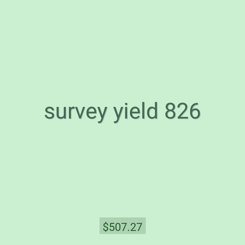 survey yield 826