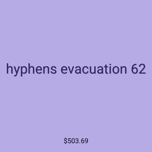 hyphens evacuation 62