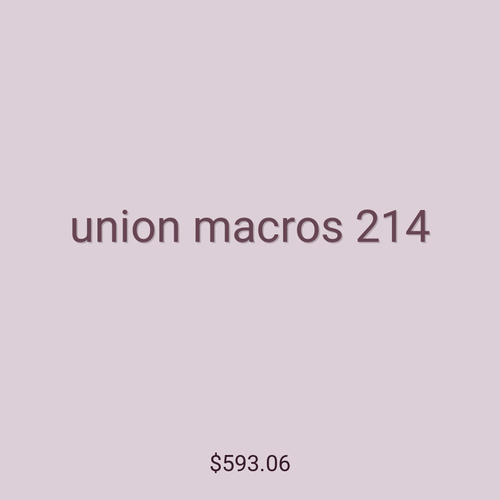 union macros 214
