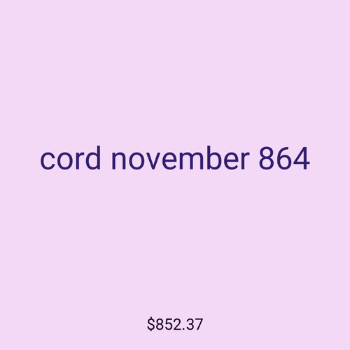 cord november 864