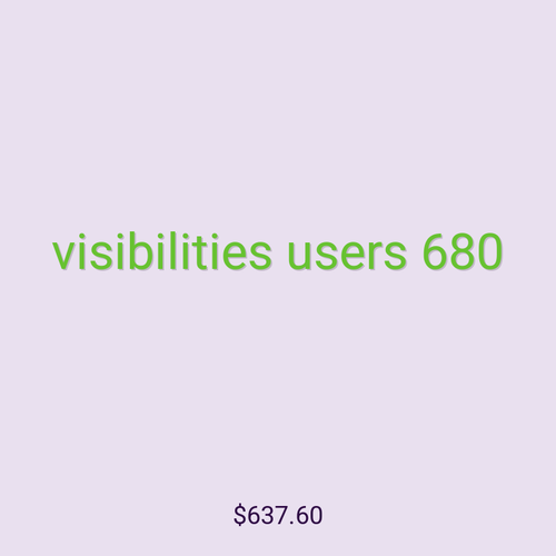 visibilities users 680