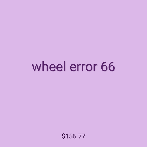 wheel error 66