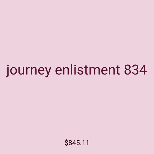 journey enlistment 834