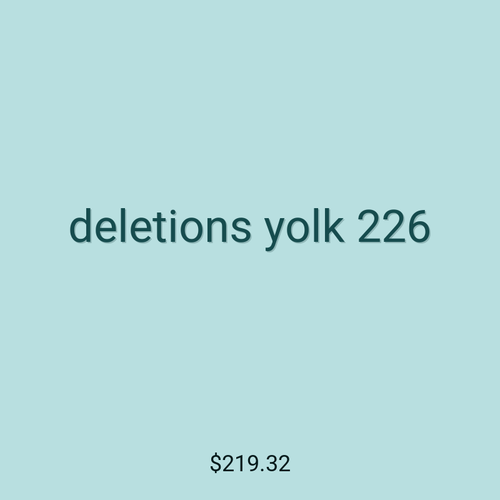 deletions yolk 226