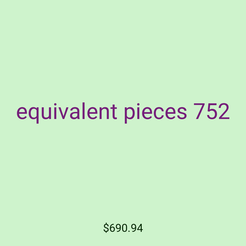 equivalent pieces 752