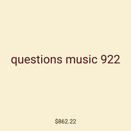 questions music 922