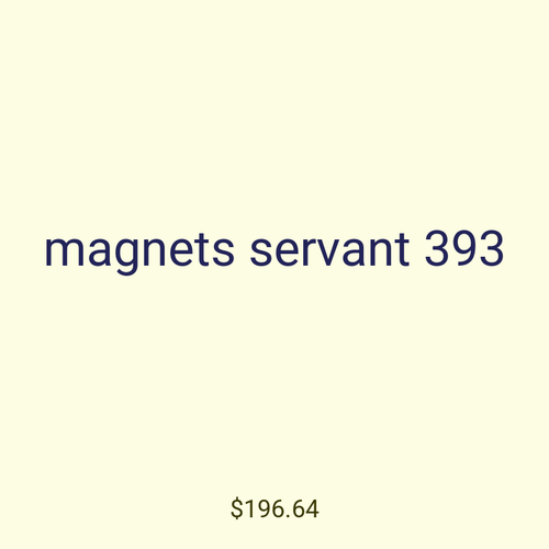magnets servant 393