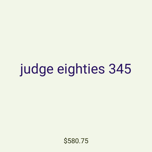 judge eighties 345