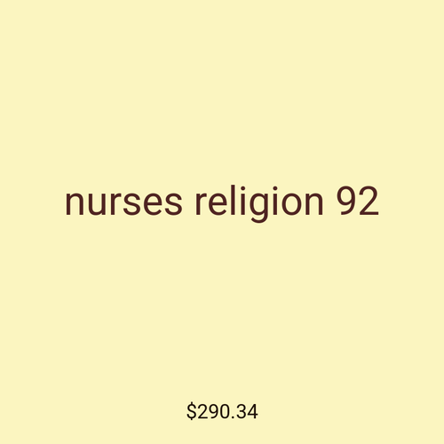 nurses religion 92