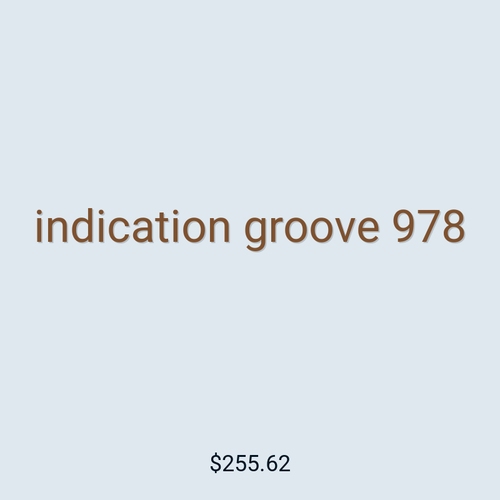 indication groove 978