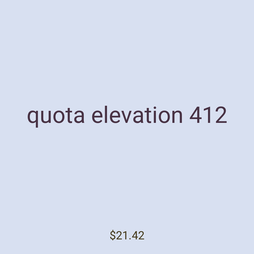 quota elevation 412