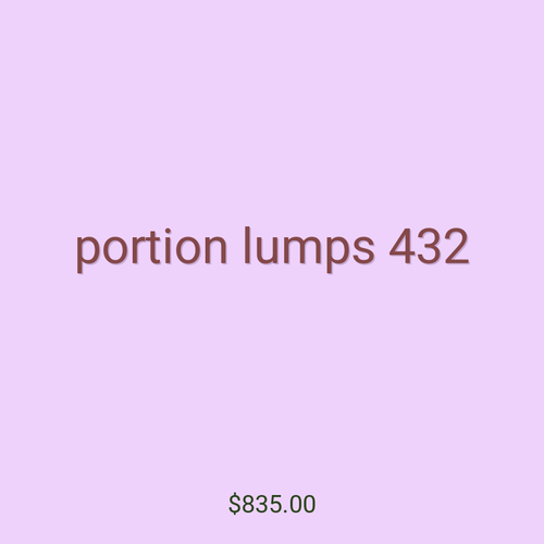 portion lumps 432