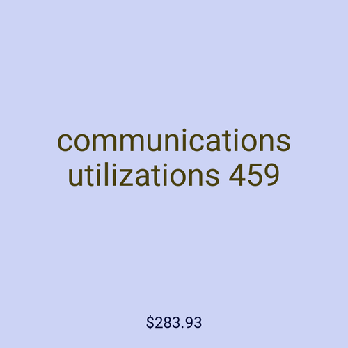 communications utilizations 459