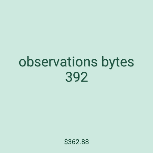 observations bytes 392